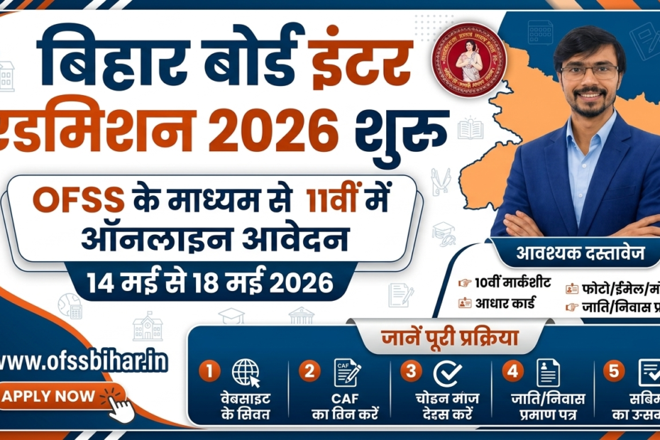 Bihar Board Inter Admission 2026 OFSS Online Apply