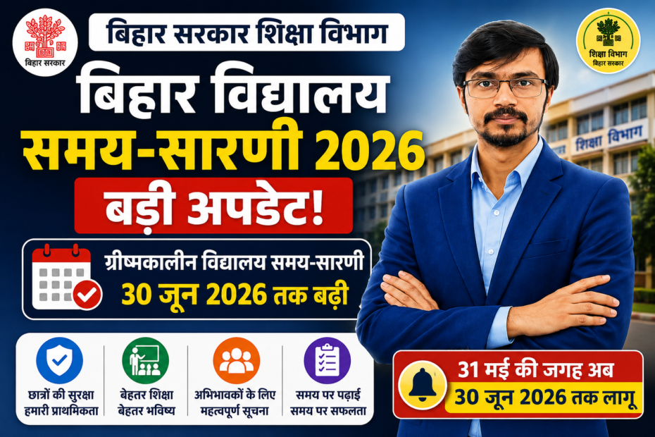 Bihar Vidyalaya Samay Sarani 2026 Extended