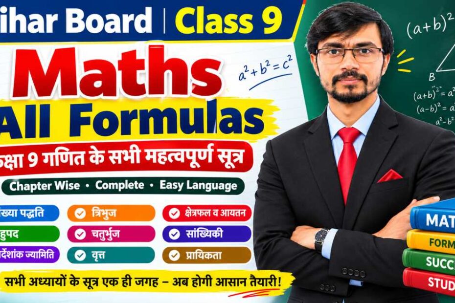 Class 9 Maths All Formulas - कक्षा 9 गणित के सभी सूत्र